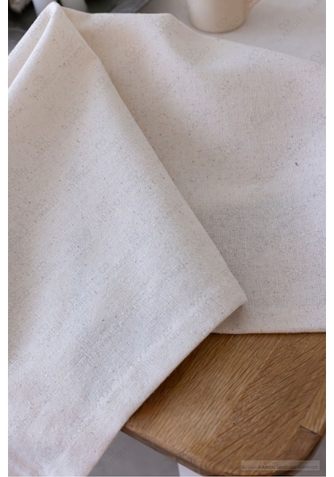 Pamuklu Organik Ham Keten Masa Örtüsü, Lüks Tasarım, Şık Görünüm