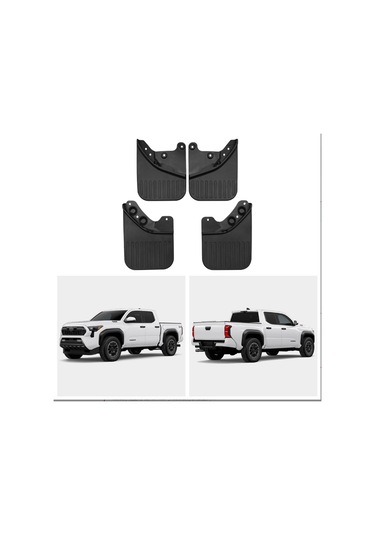 Crackedice Toyota Tacoma 2024 Çamurluk Çamurluk Kapağı Sıçrama İçin Araba Çamurlukları