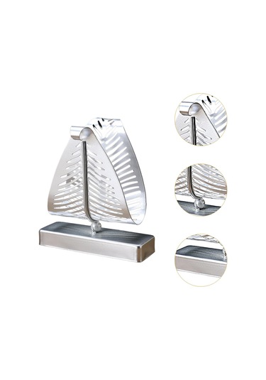 Homyl Peçetelik Tezgah Üstü Mendil Rafı Dikey Metal Kağıt Gümüş