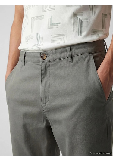 Lc Waikiki Yeşil Slim Fit Gabardin Erkek Pantolon