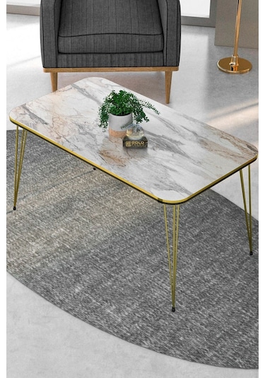 Orta Sehpa Kr Çift Efes Tel Altın Beyaz