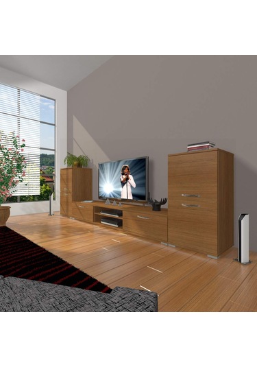 Decoraktiv Eko On2 Mdf Dvd Tv Ünitesi Tv Sehpası Ceviz