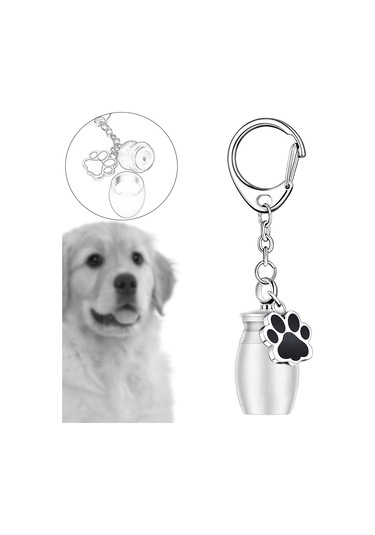 Homyl Urn Anahtarlık Ashes Hatıra Su Geçirmez Anıt Gümüş Altın