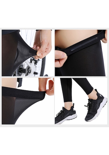 Butu 1 Çift Nefes Alabilir Yaz Spor Bacak Güneş Koruması Kaymaz Diz Kollu Kapakları