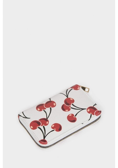 Defacto Kadın Meyve Baskılı Suni Deri Cüzdan F6793axnswt1 Beyaz