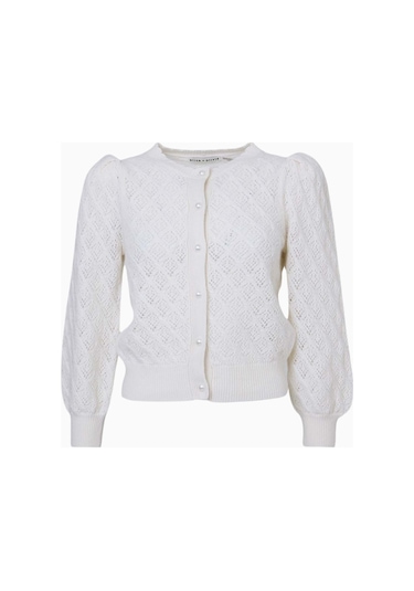 Almi Alice And Olivia Doris Dantel Kısa Hırka Krem