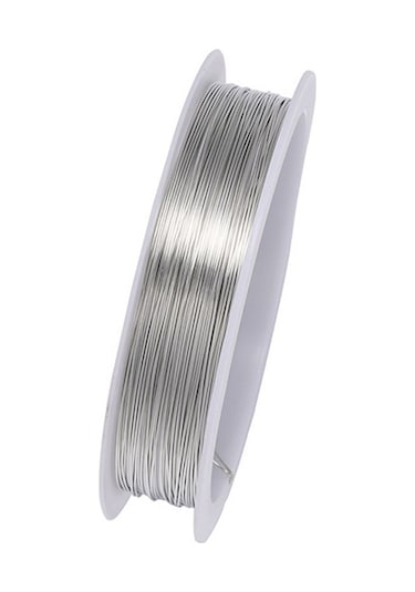 Xiyyadms 0.5mm Paslanmaz Bakır Tel - 7m Dıy Takı Yapımı İçin Esnek Ve Dayanıklı Kolye, Bileklik Teli 3 Renk Seçeneği Gümüş