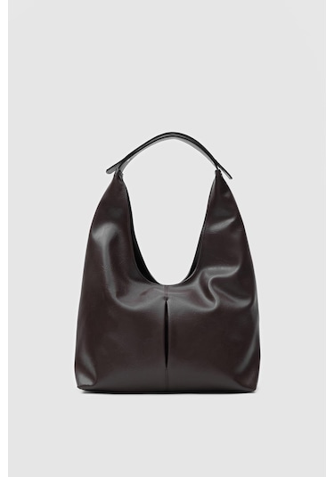 Zaura Salaş Omuz Çantası Acı Kahve Haki - Kahverengi