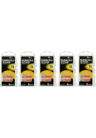 Duracell Activair PR48 13 Numara Pili 6 x 5'li