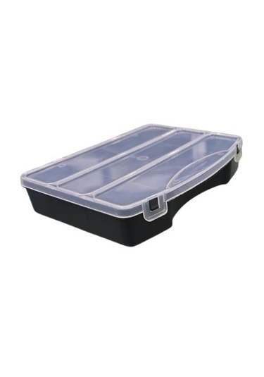 8 Bölmeli Kapaklı Kutu 18x13x3.5h Siyah