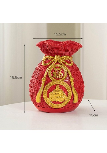 Suntek Bahar Şenliği Çanta Feng Shui Vazo Süs Reçine M