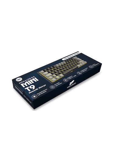 Mini T9 Mekanik Oyuncu Klavyesi Blue Switch Türkçe Mekanik Oyun Klavyesi