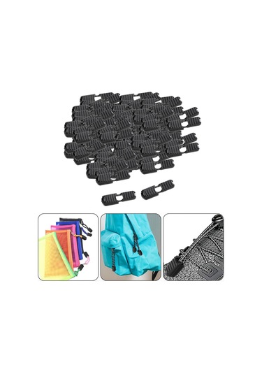 Homyl 100 Adet Fermuar Çekme İpi Uçları Kilitler Halat