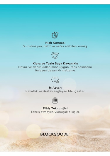 Blackspade Erkek Tropic Yeşil Deniz Şort Mayo C2t5n0o01 Yeşil