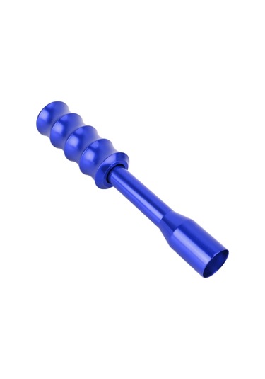 Sones Universal Araç Bükülmüş Desenli Dişli Kafası Vites Topuzu Mavi