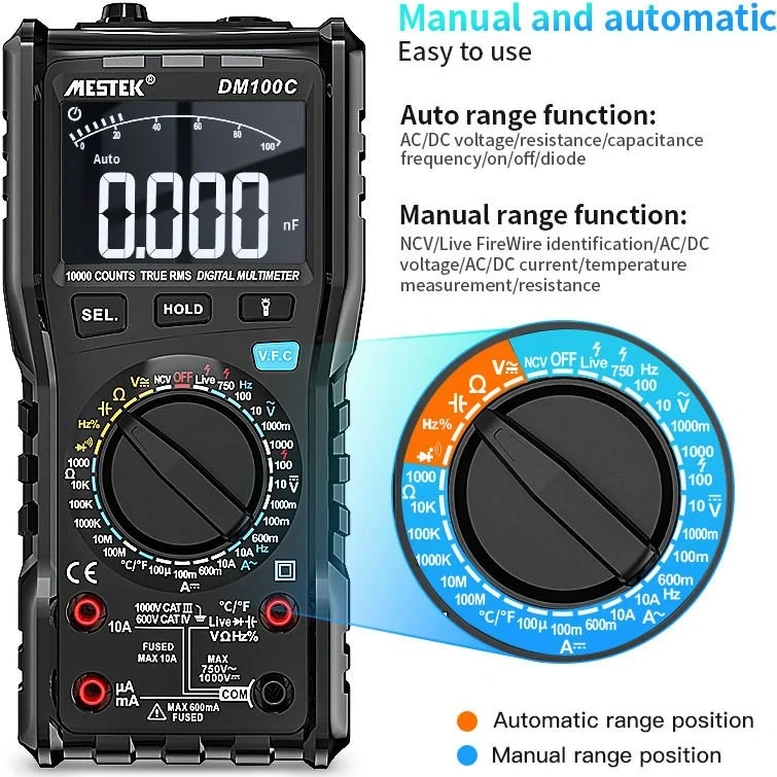Mestek Dm-100c Dijital Multimetre