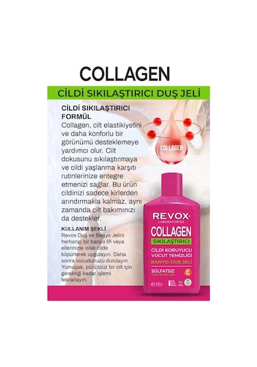 Revox Collagen Cildi Sıkılaştırıcı Sülfatsız Banyo Ve Duş Jeli 400 ML