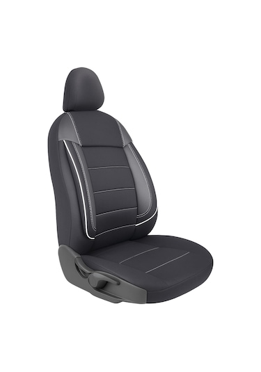 Dacia Sandero Araçlara Uyumlu Tam Takım Cover B Model Oto Koltuk Kılıfı Siyah-beyaz