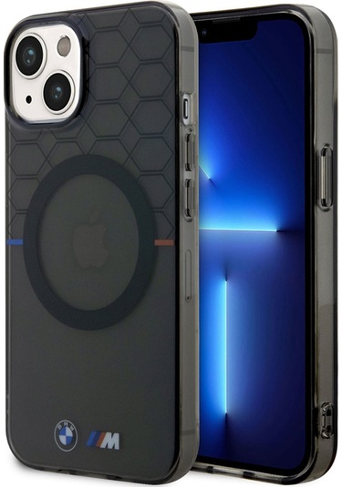 İphone 14 Plus Uyumlu Kılıf Bmw Magsafe Şarj Özellikli Transparan M Dizayn Kapak