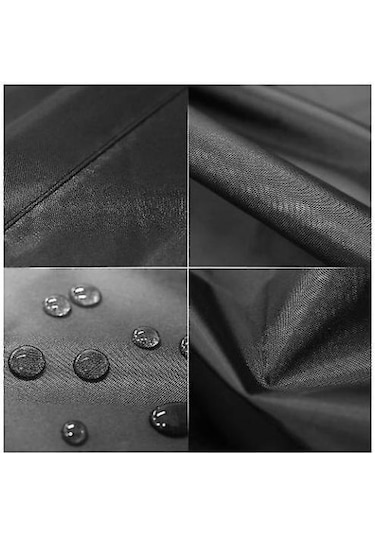 Yuvarlak Bahçe Mobilya Kapağı, Açık Masa Toz Kapağı 180 90 Cm Altın - Beyaz