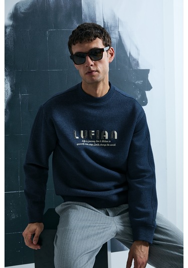 Lufian Oracle Erkek Sweatshirt Lacivert Lacivert 112030178100200