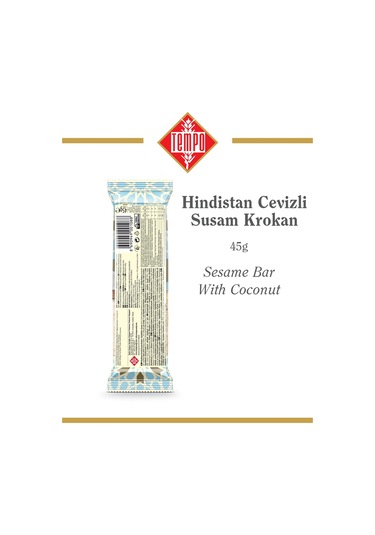 Hindistan Cevizli Susam Krokan 45 G X 12 Adet