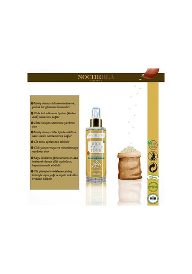 Nochebla Cosmetic Vegan Pirinç Özlü Tonik 200 ML