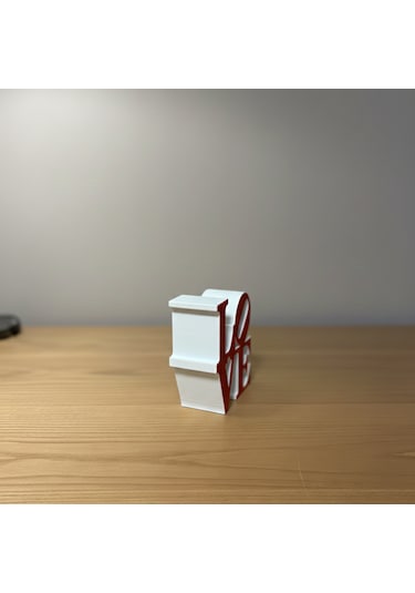 Modern "love" Tipografik Dekoratif Figür Minimalist Pla Masaüstü Aksesuarı Beyaz