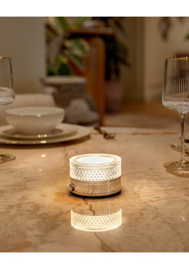 Madame Coco Claire Dokunmatik Abajur Abjr000000001810x10x5 Cm-gümüş Diğer