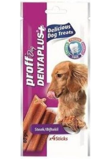 Proff Denta Plus Biftekli Diş Temizleyen Diş Kaşıma Köpek Ödülü 4'lü