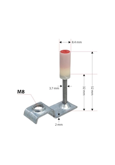 Red Hit Mx001 M8 Tij Asma Tavan Barutlu Çivi 100 Lü Paket Diğer