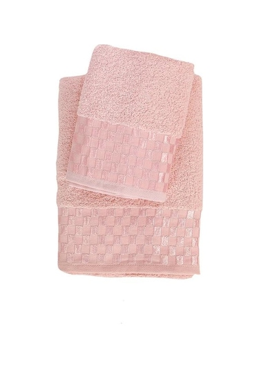 Bambu Soft Dama Desenliı Banyo Havlu Takımı 6 Renk
