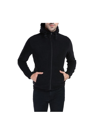 Ghassy Co. Erkek Kapşonlu Polar Ceket (152387624)