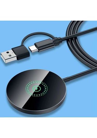 Motion003 Pdkuaı Manyetik Kablosuz Şarj Cihazı İphone Uyumlu 16 15 14 13 12 Siyah Hızlı Şarj Usb
