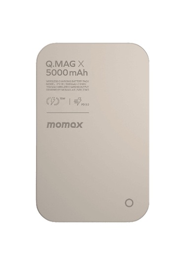 Momax Q.Mag X 5000 mAh Hızlı Şarj MagSafe   Powerbank Titanyum
