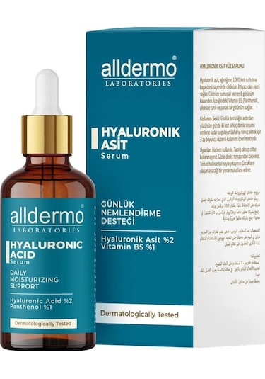 Alldermo Hyaluronik Asit Günlük Nemlendirme Serum 30 ML