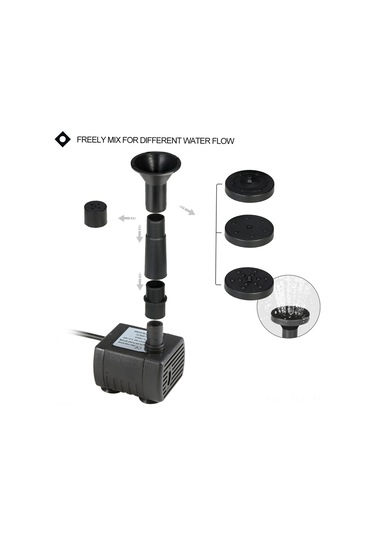 Xindoker Güneş Enerjili Sürekli Akışlı Su Pompası - Yüksek Verimli, Hızlı Başlangıç, 75cm Lifting, 150l/h Debi, Çevre Dost, Uzun Ömürlü