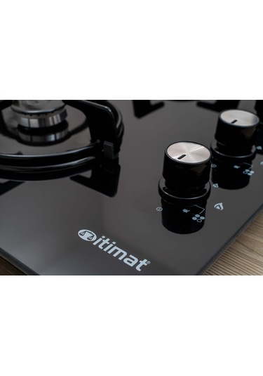 İtimat 1531 - 6021 2'li Ankastre Cam Büyü Set Siyah