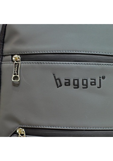 Laptop Gözlü Ve Körüklü İnce Tasarım Sırt Çantası Baggaj S24130 Gri