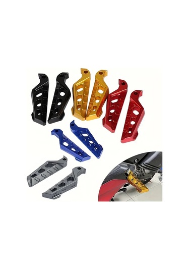 Chuangyinshop Titanium Yamaha Xmax 300 250 125 Motorcycle Scooter Aluminum Alloy Rear Passenger Foot Pegs Pedals