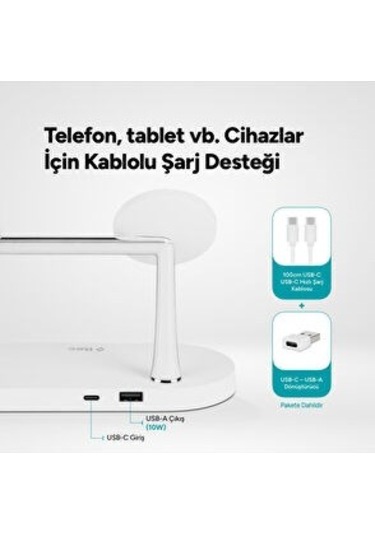 Ttec Aircharger Quattro M Magsafe Uyumlu Led Li Kablosuz Hızlı Şarj Standı