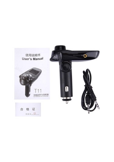 Sones Led Ekranlı T11 Bluetooth Fm Verici Araba Mp3 Çalar, Çift Usb Şarjı Ve Ahizesiz Kullanım Ve Tf Kart Ve U Disk Müzik Çalma Fonksiyonunu Destekler