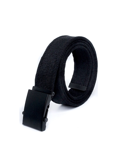 Unisex Siyah Tokalı Kolon Kemeri 4cm Siyah Siyah