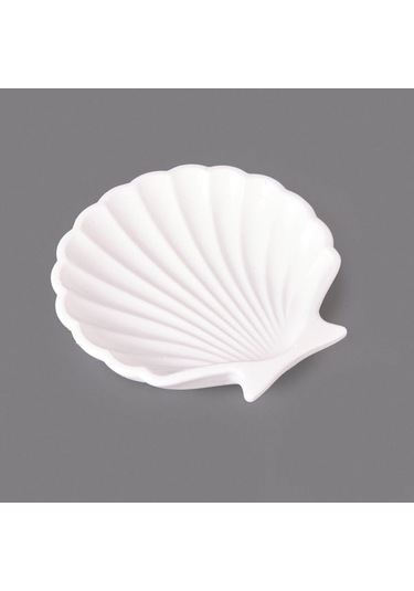 Evidea Deco İstiridye Dekor - Beyaz - 10 Cm