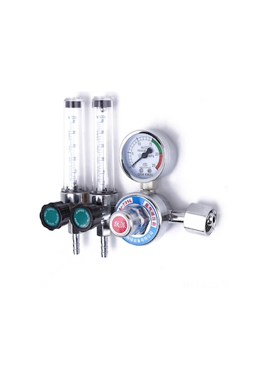 Symbee Argon Gazı Düşürücü Cihazı, Çift Borulu, Sabit Basınç Ve Akış Kontrolü, Metal Malzeme 10 Adet Başlangıç