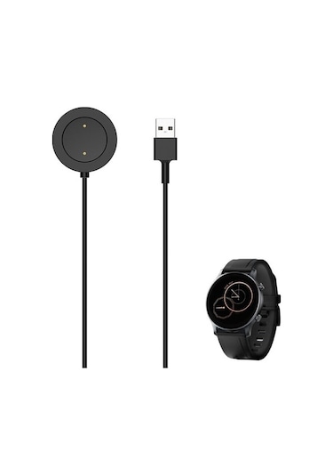 Ally Haylou Ls04 Rs3 Usb Manyetik Akıllı Saat Şarj Kablosu-Siyah