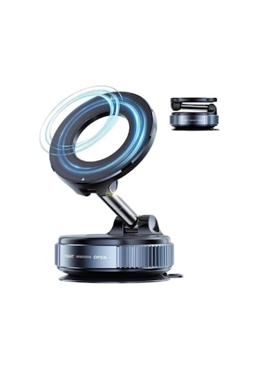 Zhltools Vakumlu Manyetik Araç İçi Telefon Tutucu Siyah