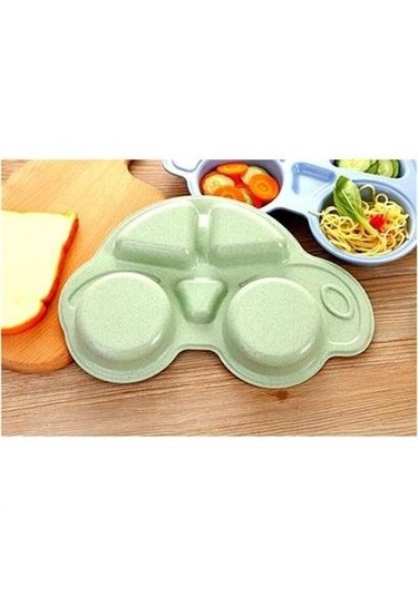 Bebekler İçin Araba Şeklinde Sevimli Mama Tabağı Çocuk Tabldot Çok Renkli