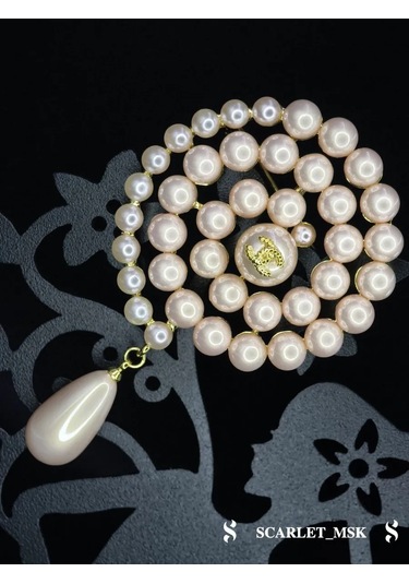 Scarlet Msk Chanel İnci Broş 214275649 Beyaz