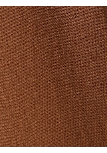 Koton Beli Bağlamalı Uzun Çan Etek Kahverengi 5sak70048uw Kahve
